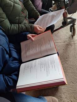 Das Bild zeigt die Eucharistiefeier zu Christi Himmelfahrt