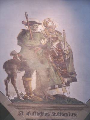 Dieses Bild zeigt den Heiligen Blasius und den Heiligen Eustachius