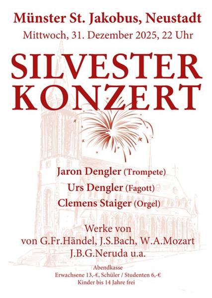 Das Bild zeigt das Plakat des Silvesterkonzerts