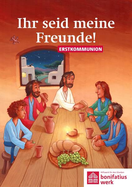 Das Bild zeigt das Motivplakat der Erstkommunionvorbereitung 2026 des Bonifatiuswerks.